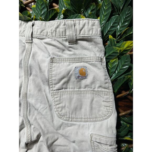 Carhartt Khaki Men's Shorts Size 34 - Picture 3 of 6